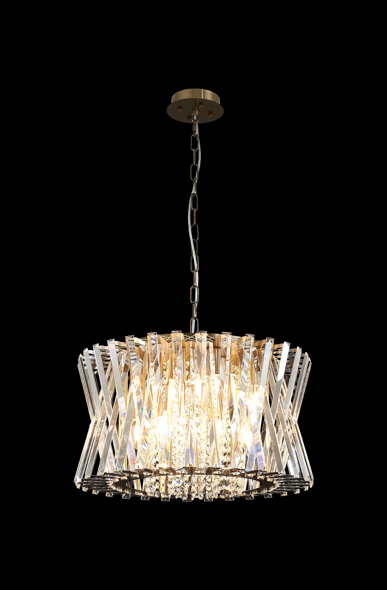 Faline Crystal Ceiling Lights Diyas Statement Crystal Fittings